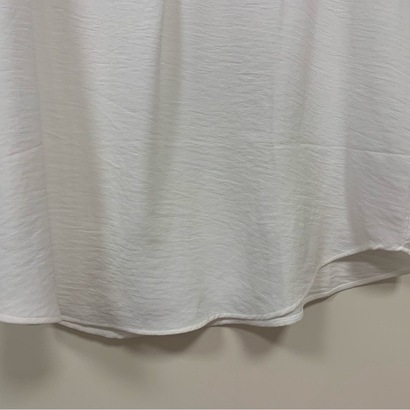 Hilary Radley Ivory White Women’s Short Sleeve Blouse NWT Size L - Picture 5 of 8